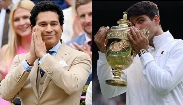 Carlos Alcaraz won the Wimbledon title, Sachin Tendulkar congratulated