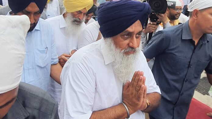 Sukhbir Singh Badal appeared on Sri Akal Takht Sahib