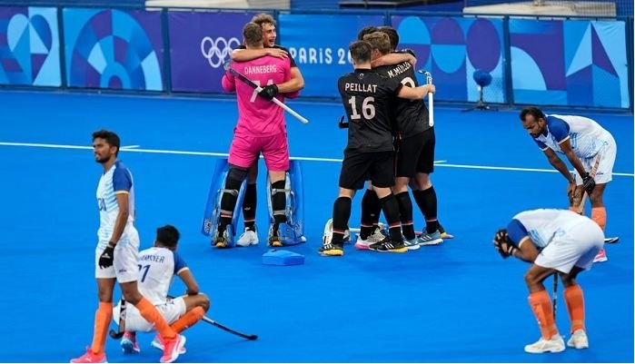 The Indian hockey team's dream of winning the gold medal was shattered, Germany defeated 3-2 in the semi-final match.