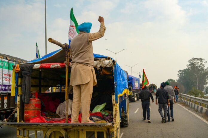 After Shambhu, Khanuri became the new center of the border movement, the farmers built permanent sheds