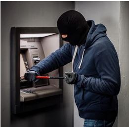 ATM ATM with gas cutter