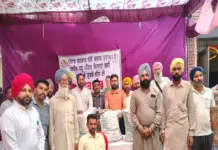 ਸੁਨਾਮ ਹਲਕੇ ‘ਚ ਹੜ੍ਹ ਪ੍ਰਭਾਵਿਤ ਕਿਸਾਨਾਂ ਨੂੰ ਕਣਕ ਦਾ ਮੁਫ਼ਤ ਬੀਜ ਵੰਡਣ ਦੀ ਸ਼ੁਰੂਆਤ Sunam constituency