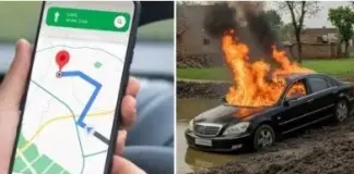 ਗੂਗਲ ਮੈਪ ਸਹਾਰੇ ਚੱਲਣ ਤੇ ਕਾਰ ਨੂੰ ਲੱਗੀ ਚਿੱਕੜ `ਚ ਫਸਣ ਤੋਂ ਬਾਅਦ ਅੱਗ google-maps