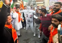 ਹਿੰਦੂ ਸੁਰੱਖਿਆ ਸਮਿਤੀ ਨੇ ਰੋਸ ਮਾਰਚ ਕੱਢਿਆ ਤੇ ਫੂਕਿਆ ਅੱਤਵਾਦ ਦਾ ਪੁਤਲਾ : ਚੋਪੜਾ Hindu Security Committee