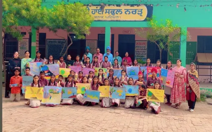 village Narur stubble management Camp