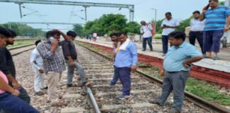 ਬਾਗਪਤ `ਚ ਰੇਲ ਹਾਦਸਾ ਟਲਿਆ Train accident