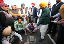 ਮੁੱਖ ਮੰਤਰੀ ਵੱਲੋਂ ਨਿਰਮਾਣ ਅਧੀਨ ਸੜਕਾਂ ਦੀ ਅਚਨਚੇਤ ਜਾਂਚ Chief Minister