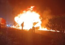 ਸਲੀਪਰ ਬੱਸ ਨੂੰ ਅੱਗ ਲੱਗਣ ਨਾਲ 10 ਲੋਕਾਂ ਦੀ ਮੌਤ karnatak bus burn