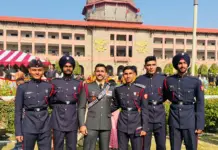 ਛੇ ਕੈਡਿਟਾਂ ਨੇ ਕੀਤੀ ਐਨ. ਡੀ. ਏ. ਤੋਂ ਗ੍ਰੈਜੂਏਸ਼ਨ ਮੁਕੰਮਲਮਹਾਰਾਜਾ ਰਣਜੀਤ ਸਿੰਘ ਆਰਮਡ ਫੋਰਸਿਜ਼ ਪ੍ਰੈਪਰੇਟਰੀ ਇੰਸਟੀਚਿਊਟ ਦੇ ਛੇ ਕੈਡਿਟਾਂ ਨੇ ਨੈਸ਼ਨਲ ਡਿਫੈਂਸ ਅਕੈਡਮੀ ਖੜਕਵਾਸਲਾ, ਪੁਣੇ ਤੋਂ ਗ੍ਰੈਜੂਏਸ਼ਨ ਮੁਕੰਮਲ ਕੀਤੀ ਹੈ । Maharaja Ranjit Singh Armed Forces Preparatory Institute