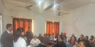 ਰਿਟਰਨਿੰਗ ਅਧਿਕਾਰੀਆਂ ਨੇ ਚੋਣ ਅਮਲੇ ਦੀ ਪਹਿਲੀ ਰਿਹਰਸਲ ਕਰਵਾਈ rehearsal