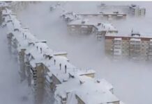 ਰੂਸ `ਚ 130 ਸਾਲਾਂ ਬਾਅਦ ‘ਸਨੋ ਐਮਰਜੈਂਸੀ’, ਚੌਥੀ ਮੰਜਿ਼ਲ ਤੱਕ ਜੰਮੀ ਬਰਫ਼ Russia