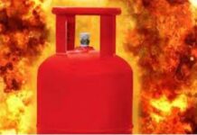 ਗੈਸ ਸਿਲੰਡਰ ਫਟਣ ਕਾਰਨ ਹੋਇਆ ਜਬਰਦਸਤ ਧਮਾਕਾ gas cylinder