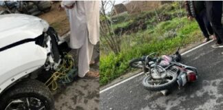 ਕਾਰ-ਮੋਟਰਸਾਈਕਲ ਟੱਕਰ ਵਿਚ ਮੋਟਰਸਾਈਕਲ ਸਵਾਰ ਦੋ ਦੀ ਮੌਤ Motorcycle