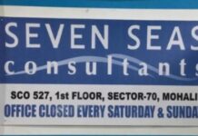 ਮੋਹਾਲੀ ਵਿਖੇ ਏ. ਡੀ. ਸੀ. ਨੇ ਕੀਤਾ ਇਕ ਕੰਸਲਟੈਂਟ ਫਰਮ ਦਾ ਲਾਇਸੈਂਸ ਰੱਦ Seven Seas