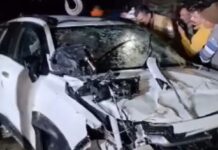 ਤੇਜ ਰਫ਼ਤਾਰ ਕਾਰ ਨੇ ਤਿੰਨ ਨੂੰ ਉਤਾਰਿਆ ਮੌਤ ਦੇ ਘਾਟ ਤੇ ਇਕ ਨੂੰ ਕੀਤਾ ਜਖਮੀ Accident