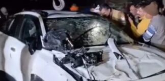 ਤੇਜ ਰਫ਼ਤਾਰ ਕਾਰ ਨੇ ਤਿੰਨ ਨੂੰ ਉਤਾਰਿਆ ਮੌਤ ਦੇ ਘਾਟ ਤੇ ਇਕ ਨੂੰ ਕੀਤਾ ਜਖਮੀ Accident