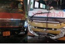 ਬਸ ਦੀ ਟਰੱਕ ਨਾਲ ਟੱਕਰ ਹੋਣ ਕਾਰਨ ਹੋੋਈ 6 ਲੋਕਾਂ ਦੀ ਮੌਤ Accident