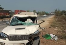 ਵਿਆਹ ਤੋਂ ਵਾਪਸ ਆ ਰਹੀ ਕਾਰ ਹੋਈ ਸੜਕ ਹਾਦਸੇ ਦਾ ਸਿ਼ਕਾਰ Accident