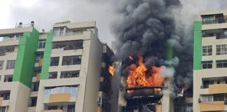 ਰਿਹਾਇਸ਼ੀ ਬਿਲਡਿੰਗ ਵਿਚ ਭਿਆਨਕ ਅੱਗ ਲੱਗਣ ਕਾਰਨ ਫੈਲੀ ਦਹਿਸ਼ਤ building Burn