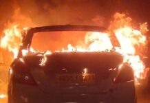 ਚਲਦੀ ਕਾਰ ਵਿਚ ਅੱਗ ਲੱਗਣ ਕਾਰਨ ਪੰਜ ਹੋਏ ਸੜ ਕੇ ਸੁਆਹ Car Burn