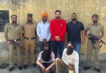 ਸੀ. ਆਈ. ਏ. ਮੋਗਾ ਪੁਲਸ ਨੇ ਦੋ ਵਿਅਕਤੀਆਂ ਨੂੰ ਕੀਤਾ ਹਥਿਆਰਾਂ ਸਮੇਤ ਗ੍ਰਿਫਤਾਰ Moga Police