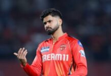 ਬੀ. ਸੀ. ਸੀ. ਆਈ. ਨੇ ਸ਼੍ਰੇਅਸ ਅਈਅਰ ਨੂੰ ਲਗਾਇਆ 24 ਲੱਖ ਦਾ ਜੁਰਮਾਨਾ Shreyas Iyer