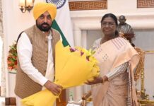 ਮੁੱਖ ਮੰਤਰੀ ਪੰਜਾਬ ਭਗਵੰਤ ਮਾਨ ਨੇ ਕੀਤੀ ਰਾਸ਼ਟਰਪਤੀ ਨਾਲ ਮੁਲਾਕਾਤ Chief Minister