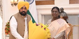 ਮੁੱਖ ਮੰਤਰੀ ਪੰਜਾਬ ਭਗਵੰਤ ਮਾਨ ਨੇ ਕੀਤੀ ਰਾਸ਼ਟਰਪਤੀ ਨਾਲ ਮੁਲਾਕਾਤ Chief Minister