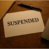 suspended