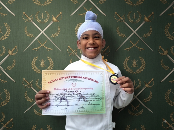 Mankirat Singh fencing championship