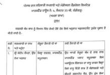 ਪੰਜਾਬ ਸਰਕਾਰ ਨੇ ਦੋ ਵੱਖ-ਵੱਖ ਵਿਭਾਗਾਂ ਦੇ ਕਰਮਚਾਰੀਆਂ ਦੇ ਕੀਤੇ ਤਬਾਦਲੇ Transffers